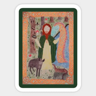 Saint Kevin of Glendalough Sticker